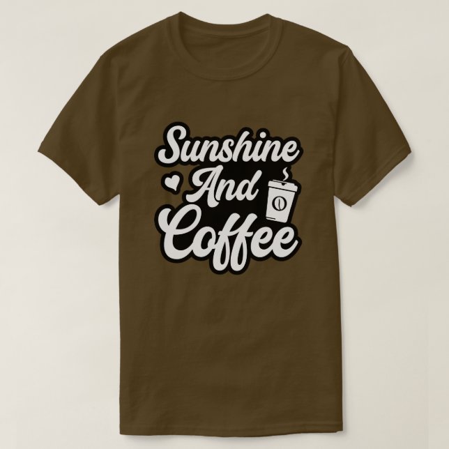 Camiseta Sunshine y café01 (Diseño del anverso)