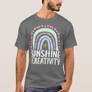 Camiseta Sunshine y creatividad cutan regalo arcoiris para