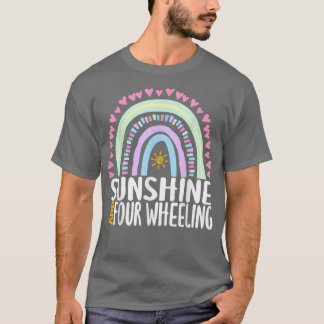 Camiseta Sunshine Y Cuatro Ruedas Cute Gráfico Arcoiris Wo