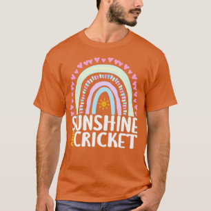 Camiseta Sunshine y el cricket cubren el arcoiris para las 