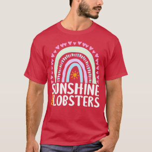 Camiseta Sunshine y langostas acribillan regalo arcoiris pa