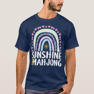 Camiseta Sunshine y Mahjong lindo regalo arcoiris para las