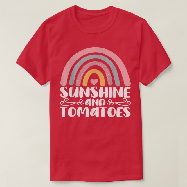 Camiseta Sunshine Y Tomates (Diseño del anverso)