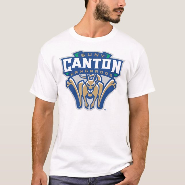 Camiseta SUNY Canton cangaroos Pegatina (Anverso)