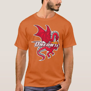 Camiseta SUNY Oneonta dragones rojos