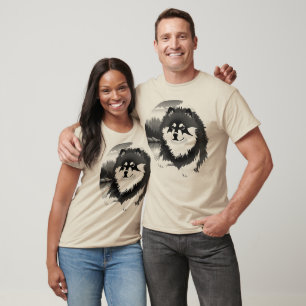Camiseta SUOMI- Arte finlandés del frente de Lapphund estil