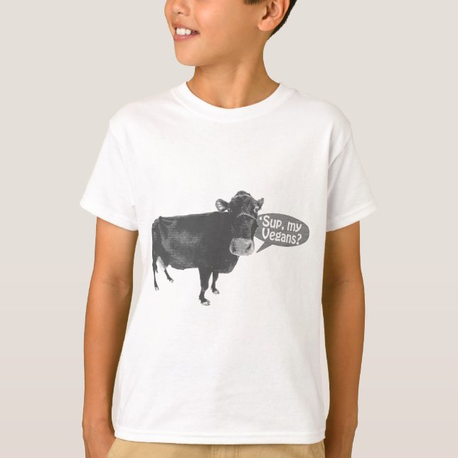 Camiseta 'sup a mis veganos (Anverso)