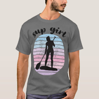 Camiseta sup chica paddleboarding
