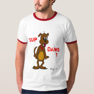 Camiseta "¿SUP DAWG? Doggy Mens Ringer T-Shirt