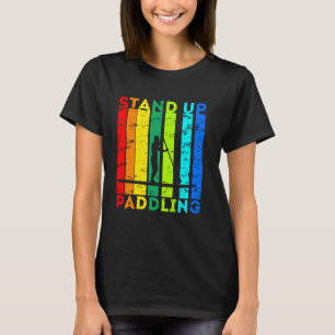 Camiseta SUP de la placa de remo de época