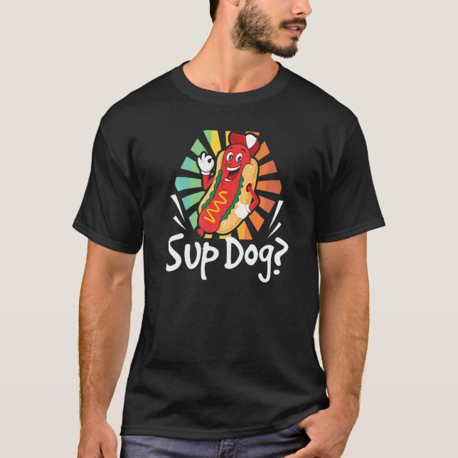 Camiseta Sup Dog Guay Hot Dog Animación Alimentos Amantes P (Anverso)