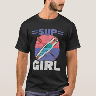 Camiseta Sup Girl Paddle Board Surf Stand Up Paddle