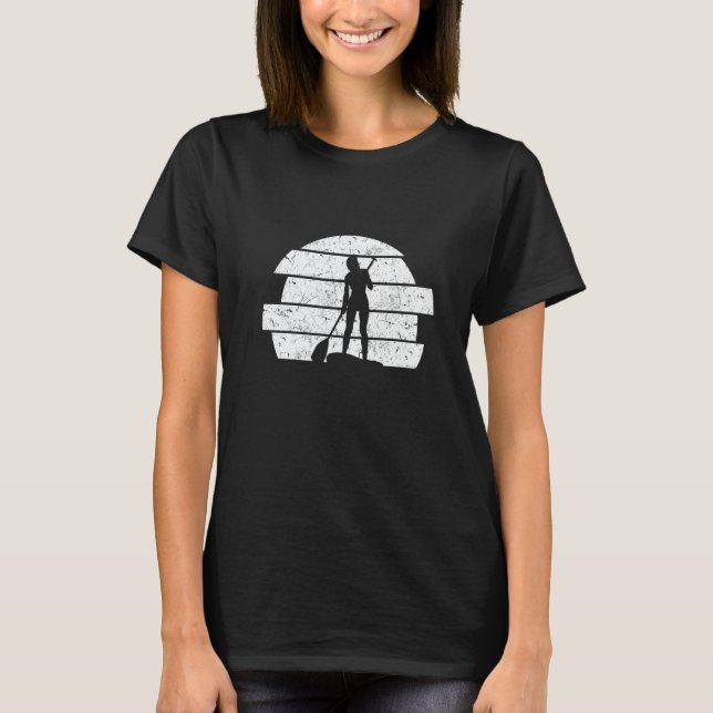 Camiseta SUP Girl Stand Up Paddle Board Water Sports Stand  (Anverso)