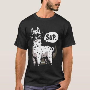 Camiseta Sup No Drama Llama Feliz Alpaca Mexicana Sunglass
