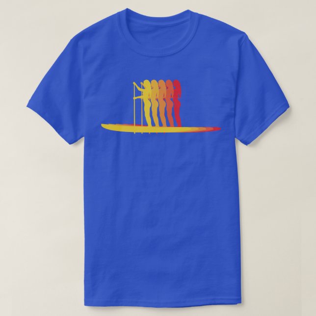 Camiseta Sup Stand Up Paddle Boarding Paddle On Sunset Desi (Diseño del anverso)
