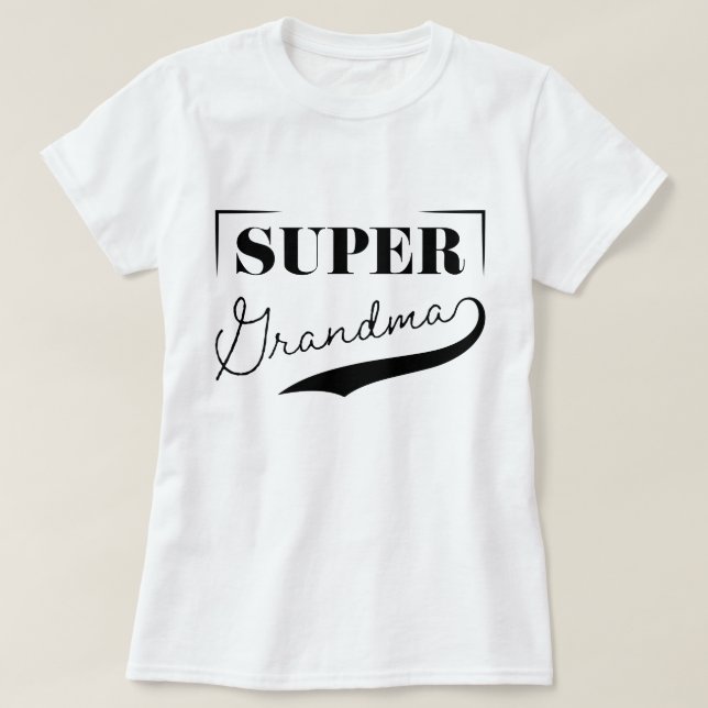 Camiseta Super Abuela (Diseño del anverso)
