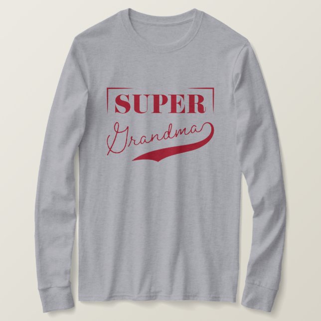 Camiseta Super Abuela (Anverso del diseño)