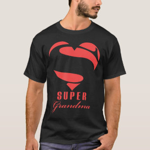 Camiseta Super Abuela Superhéroe T Shirt Gige Madre Padre