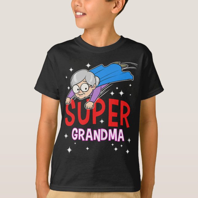 Camiseta Super Abuela Superheroína Mujer Abuela Abuela Abue (Anverso)