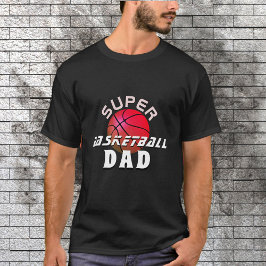 Camiseta Super Baloncesto papá padre deportivo negro