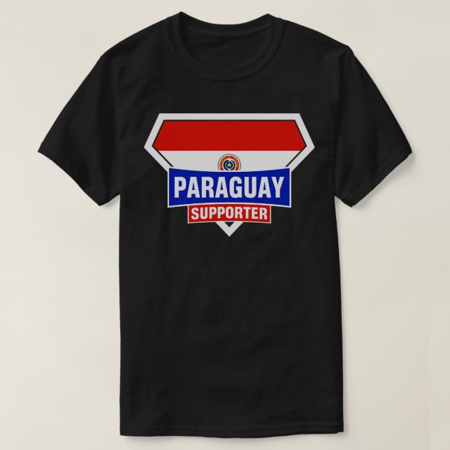 Camiseta Súper Bandera de Paraguay (Diseño del anverso)