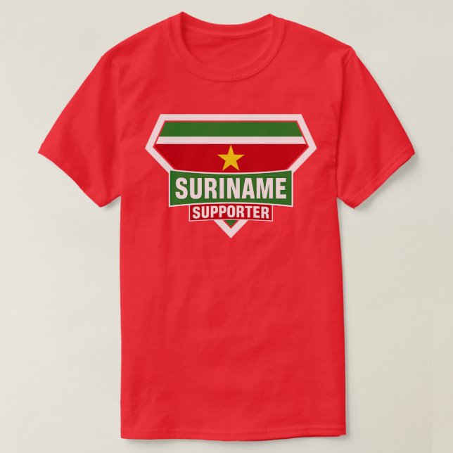 Camiseta Súper Bandera de Surinam (Diseño del anverso)