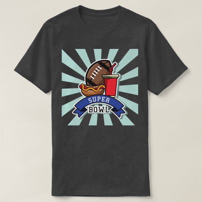 Camiseta súper bowl 3 (Diseño del anverso)