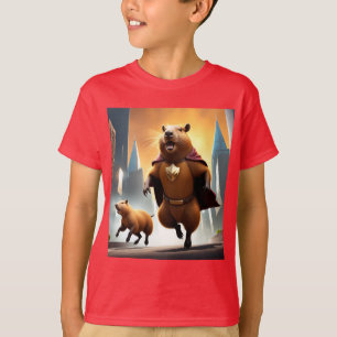 Camiseta Super Cappy y patada lateral