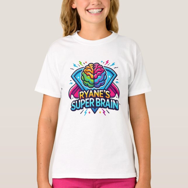 Camiseta Super Cerebro de Ryane - Caminata por la Esperanza (Anverso)
