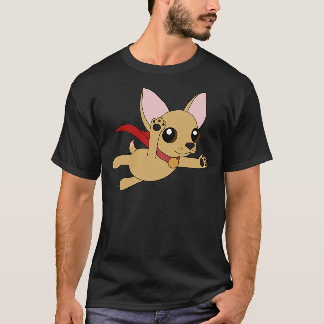 Camiseta ¡Super Chihuahua! Ajustada. (Anverso)