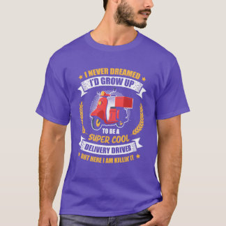 Camiseta Super Cool Delivery Rider Job Work Food Delivery f