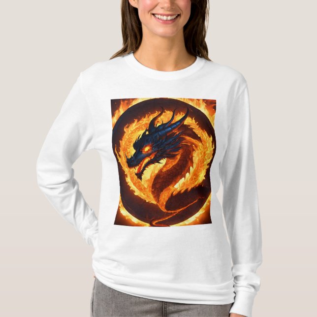 : Camiseta Super Cute Dragon Mascot Skull (Anverso)