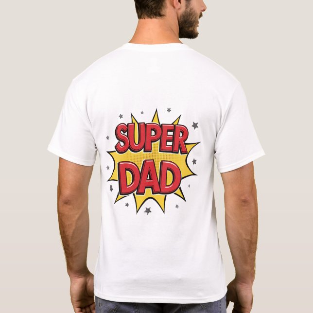 Camiseta Super Dad Avengers Basic T-Shirt - Edición Especia (Reverso)