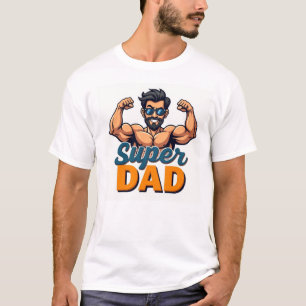 Camiseta Super Dad Flex T-Shirt - Gracioso regalo del Día d