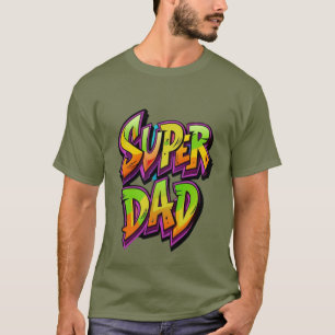 Camiseta Super Dad in 3 D