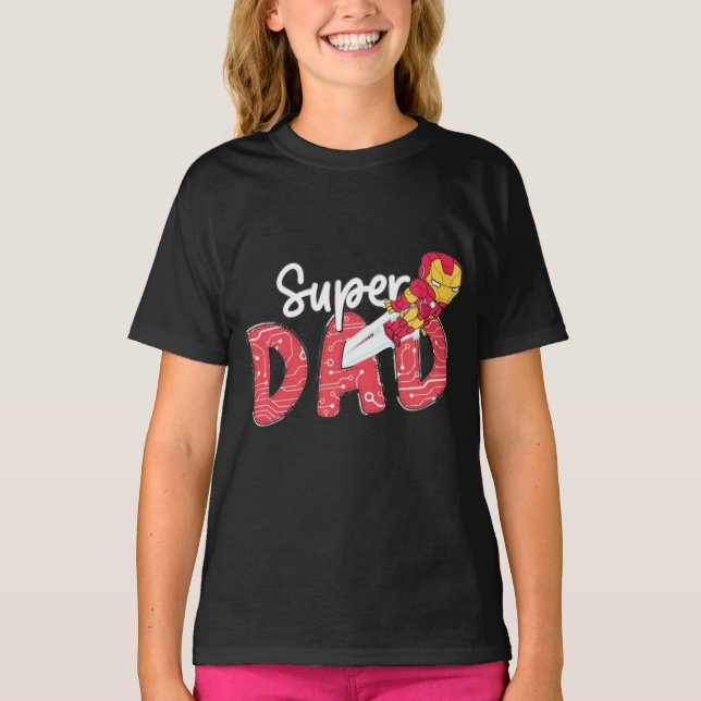Camiseta Super Dad - Iron Hero Edition (Anverso)