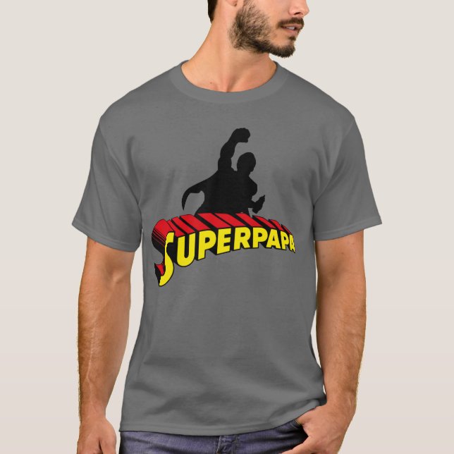 Camiseta Super Dad. Super Papa. Súper Papá (Anverso)