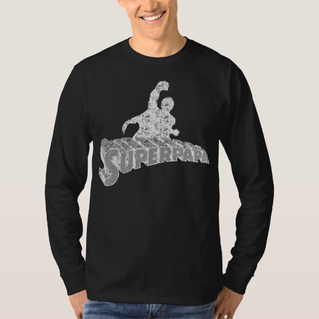 Camiseta Super Dad. Super Papa. Súper Papá (Anverso)