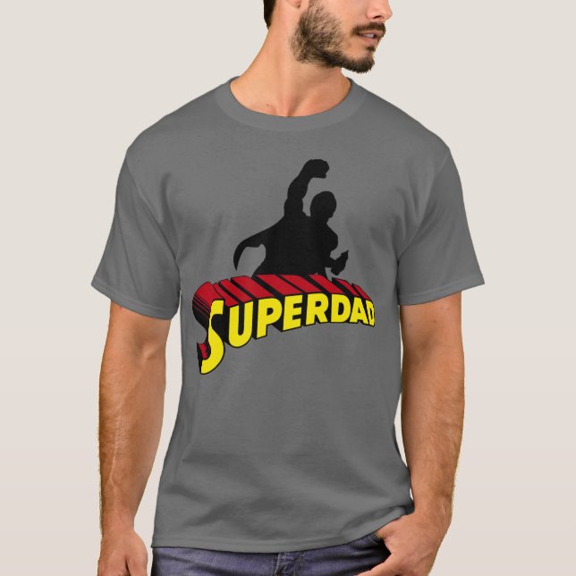 Camiseta Super Dad. Super Papa. Súper Papá (Anverso)