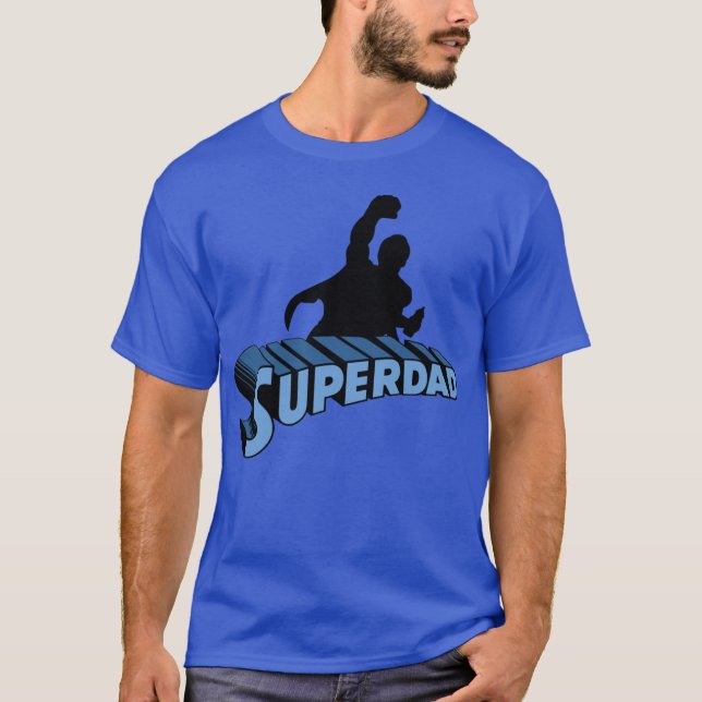 Camiseta Super Dad. Super Papa. Súper Papá (Anverso)