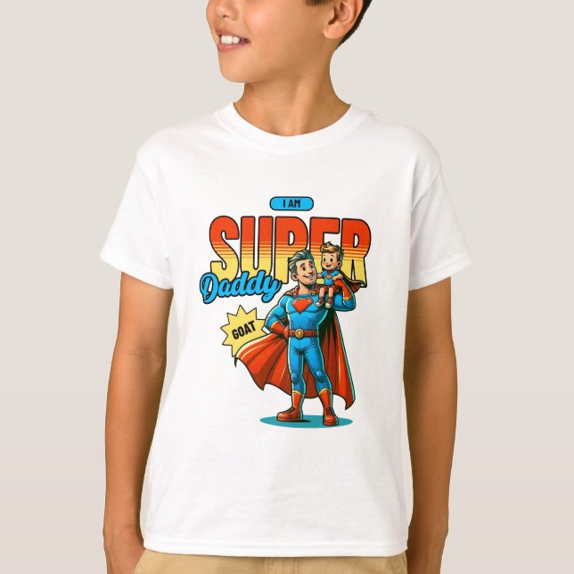 Camiseta  Super Daddy - bester Papa (Anverso)