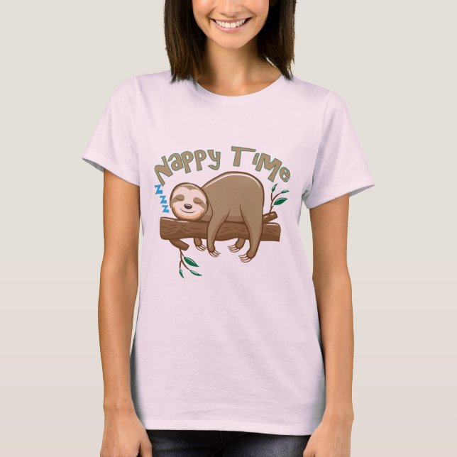 Camiseta Super Delight Baby Sloth (Anverso)