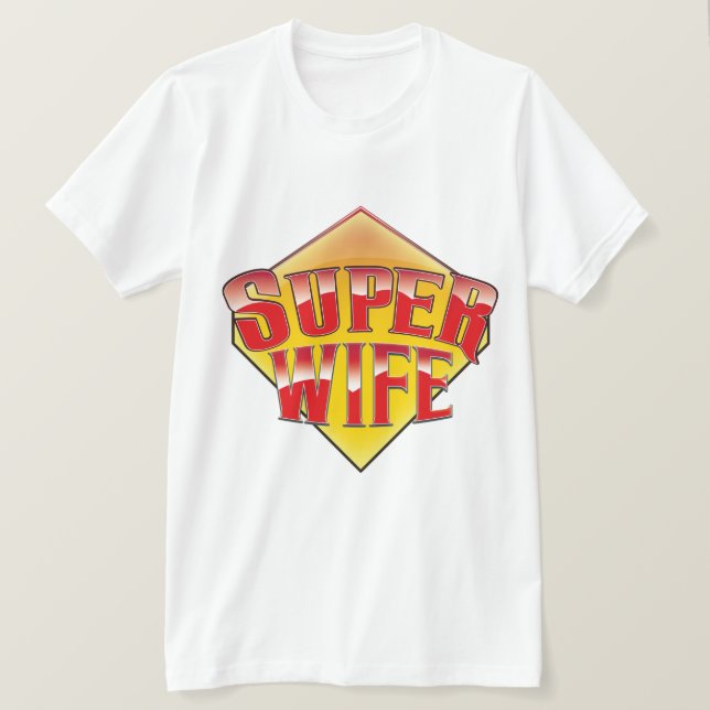 Camiseta Super Esposa (Anverso del diseño)