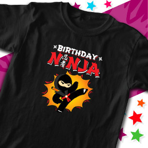 Camiseta Super Fiesta Nacimiento Ninja estilo libro de hist