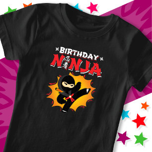 Camiseta Super Fiesta Nacimiento Ninja estilo libro de hist