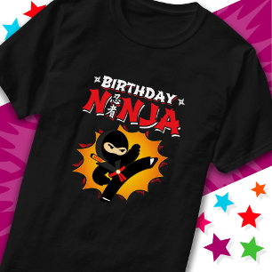 Camiseta Super Fiesta Nacimiento Ninja estilo libro de hist