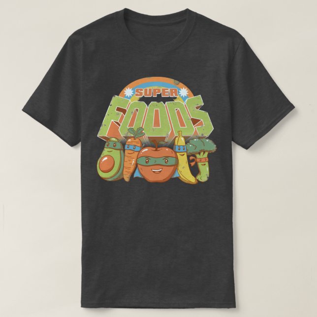 Camiseta Super Foods (Diseño del anverso)