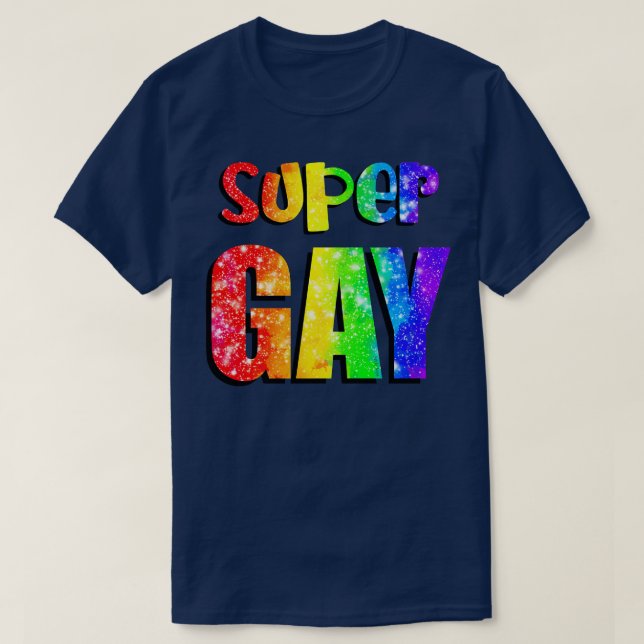 Camiseta Super Gay (Diseño del anverso)