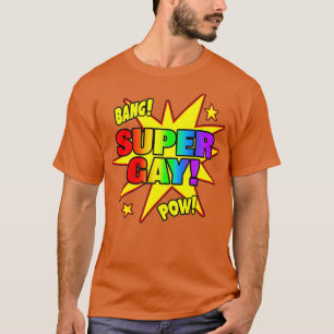 Camiseta Super Gay Super Power Funny LGB Regalo del Orgullo