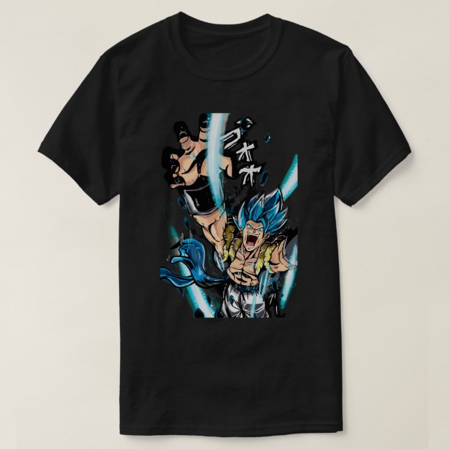CAMISETA SUPER GOGETA BLUE (Diseño del anverso)